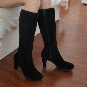 Waterproof 100% Italian Suede Tall Boots